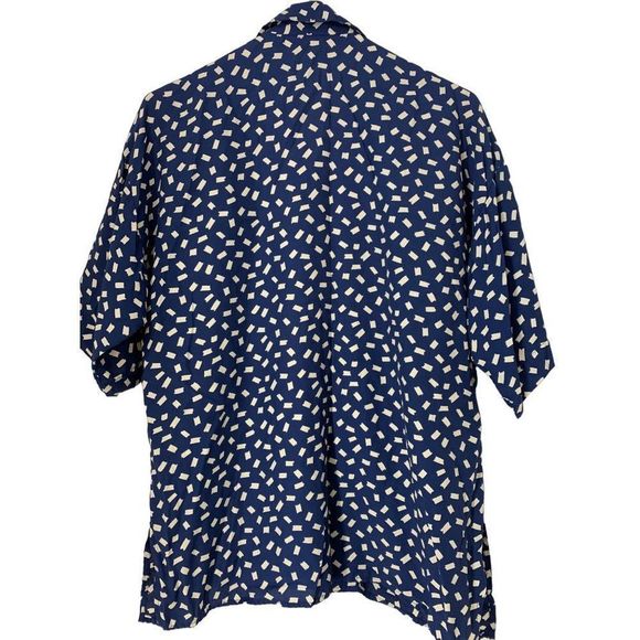 Women’s 80s Vintage Jimmy Garcia Skirt Set Medium Matching 5405 Blue Midi - Picture 7 of 11